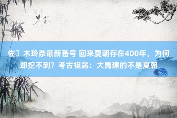 佐々木玲奈最新番号 回来夏朝存在400年，为何却挖不到？考古袒露：大禹建的不是夏朝